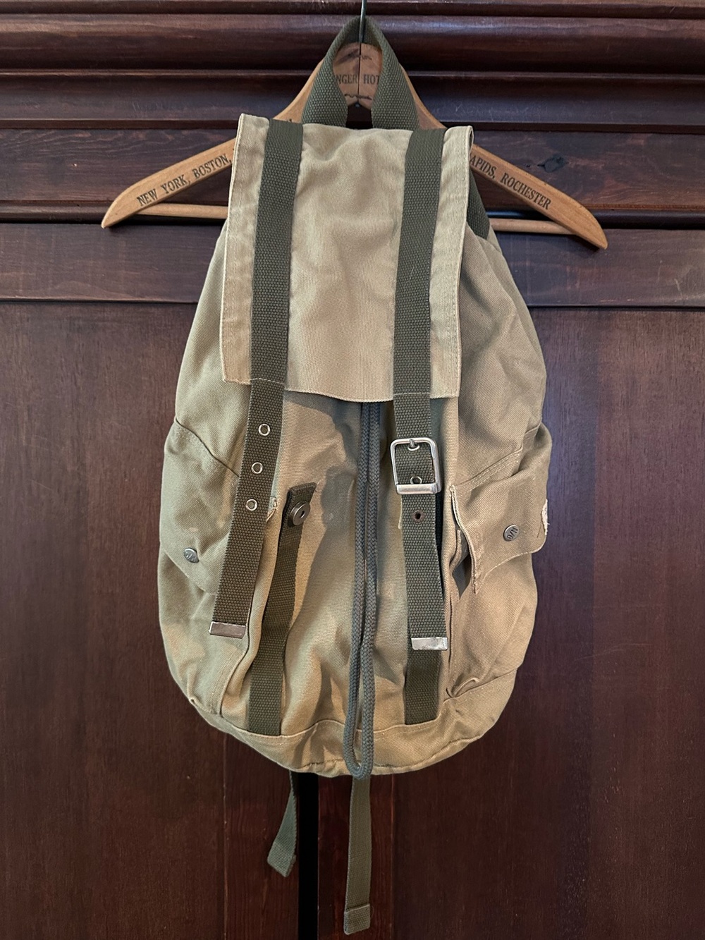 Vintage • Old Navy • heavy canvas backpack • see description
